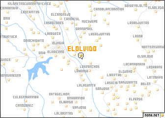 map of El Olvido