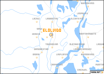 map of El Olvido