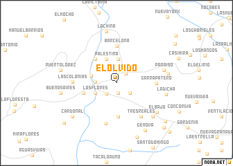 map of El Olvido