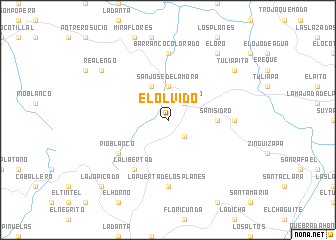 map of El Olvido