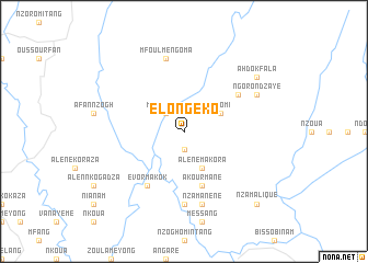 map of Elong-Eko