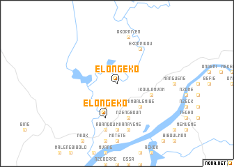 map of Elong-Eko