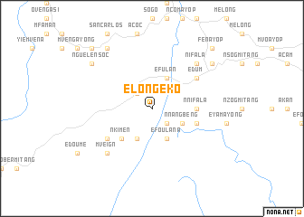 map of Elong-Eko