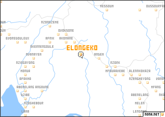 map of Elong-Eko