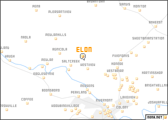 map of Elon