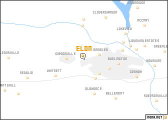 map of Elon