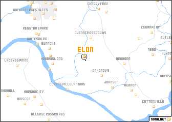 map of Elon
