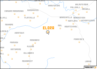 map of Elora