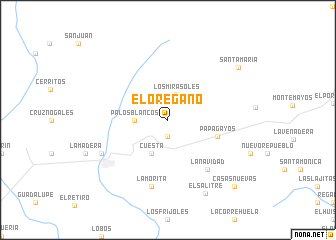 map of El Orégano