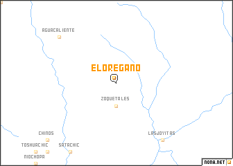 map of El Orégano