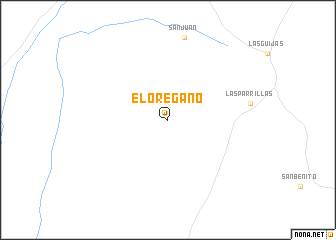 map of El Orégano