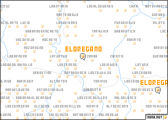 map of El Orégano