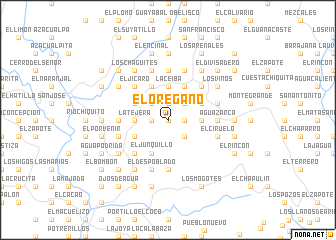 map of El Orégano