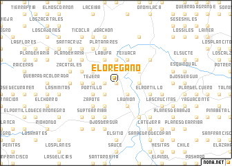 map of El Orégano