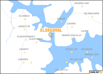 map of El Organal