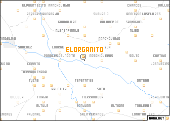map of El Organito