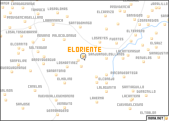 map of El Oriente