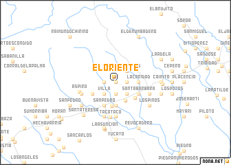 map of El Oriente