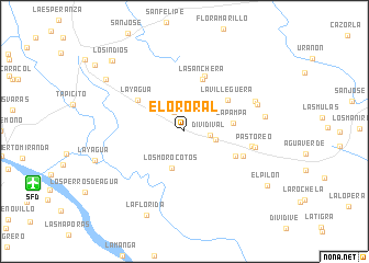 map of El Ororal