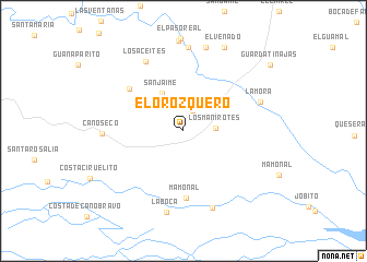 map of El Orozquero