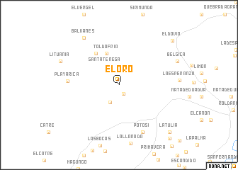 map of El Oro