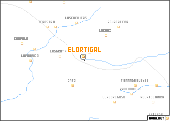 map of El Ortigal
