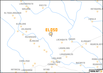 map of El Oso