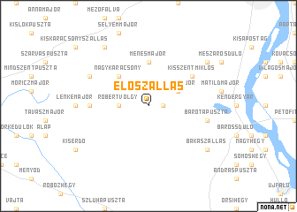 map of Előszállás