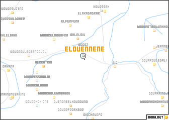 map of El Ouennene