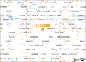 map of Élouges