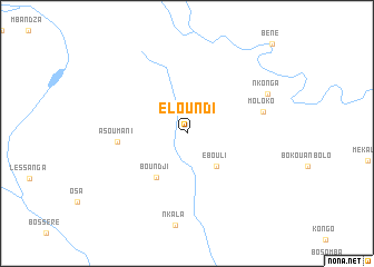 map of Eloundi