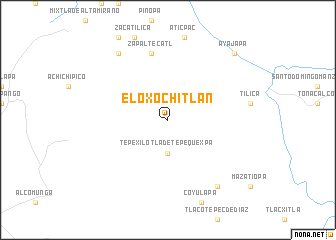 map of Eloxochitlán