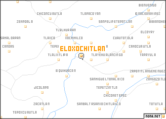 map of Eloxochitlán