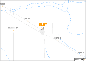 map of Eloy