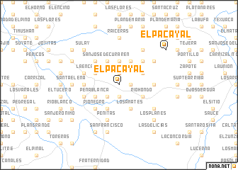 map of El Pacayal