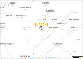map of El Pache