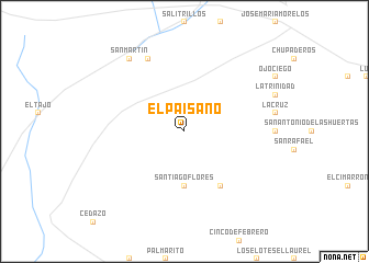 map of El Paisano