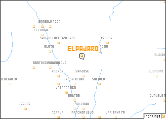 map of El Pájaro