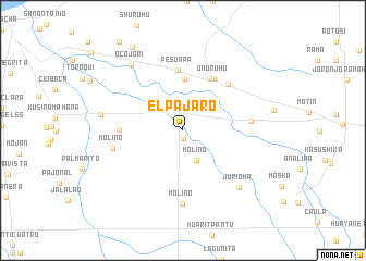 map of El Pájaro