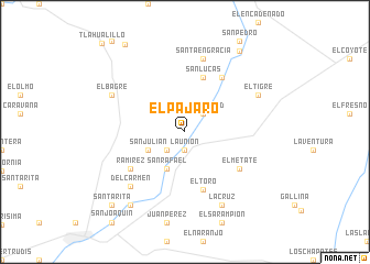 map of El Pájaro