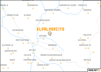 map of El Palmarcito
