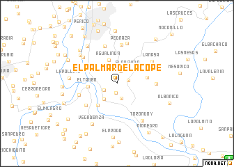 map of El Palmar de La Copé