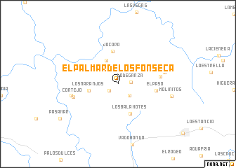 map of El Palmar de los Fonseca