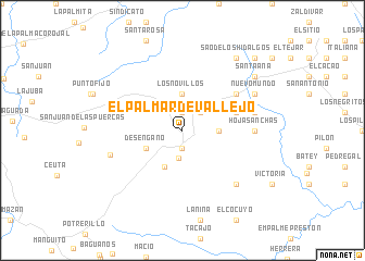 map of El Palmar de Vallejo