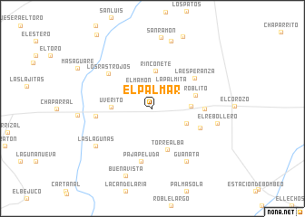 map of El Palmar