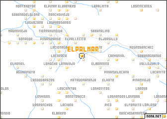 map of El Palmar