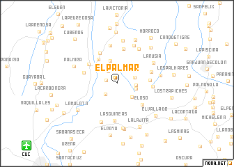 map of El Palmar