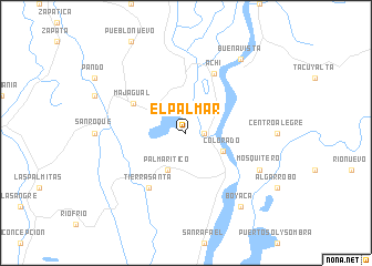 map of El Palmar