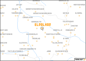 map of El Palmar