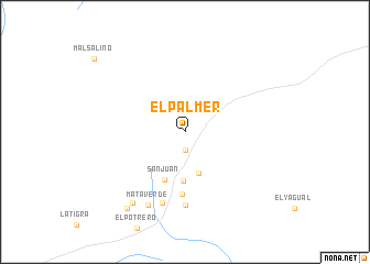 map of El Palmer